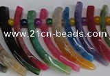 CTD716 Top drilled 10*30mm - 12*50mm wand agate gemstone beads