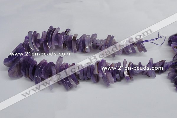 CTD720 Top drilled 12*25mm - 14*40mm wand agate gemstone beads