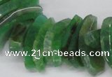 CTD721 Top drilled 12*25mm - 14*40mm wand agate gemstone beads