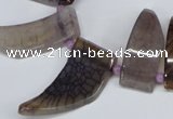 CTD731 Top drilled 15*20mm - 15*40mm wand agate gemstone beads