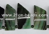 CTD734 Top drilled 15*20mm - 15*40mm wand agate gemstone beads