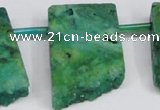 CTD751 Top drilled 15*25mm - 25*40mm freeform quartz beads