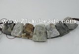 CTD822 Top drilled 20*30mm - 35*45mm trapezoid agate beads