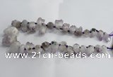 CTD953 Top drilled 10*15mm - 18*25mm nuggets druzy amethyst beads