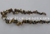 CTD972 Top drilled 8*10mm - 15*25mm nuggets plated quartz beads