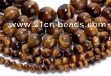 CTE02 15.5 inches round yellow tiger eye beads wholesale