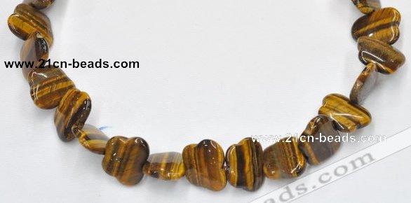 CTE09 18*22mm butterfly shape yellow tiger eye beads Wholesale