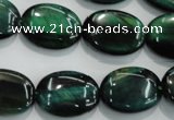 CTE1044 15.5 inches 15*20mm oval dyed green tiger eye beads