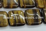 CTE106 15.5 inches 20*20mm square yellow tiger eye beads wholesale