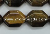 CTE112 15.5 inches 18*25mm octagonal yellow tiger eye beads wholesale