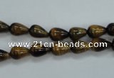 CTE120 15.5 inches 6*8mm teardrop yellow tiger eye beads wholesale