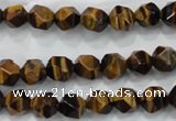 CTE1201 15 inches 8mm faceted nuggets yellow tiger eye beads