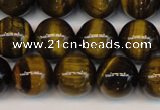 CTE1210 15.5 inches 6mm round AB grade yellow tiger eye beads