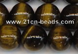 CTE1214 15.5 inches 14mm round AB grade yellow tiger eye beads