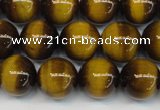 CTE1227 15.5 inches 8mm round A grade yellow tiger eye beads