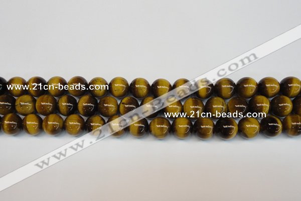 CTE1228 15.5 inches 10mm round A grade yellow tiger eye beads