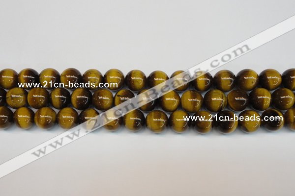 CTE1229 15.5 inches 12mm round A grade yellow tiger eye beads