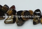 CTE123 15.5 inches 8*12mm nugget yellow tiger eye beads wholesale