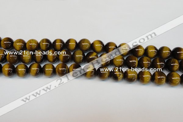 CTE1234 15.5 inches 6mm round A+ grade yellow tiger eye beads