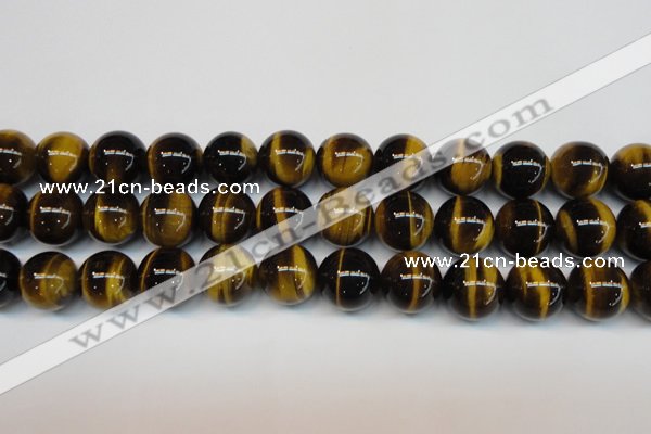 CTE1245 15.5 inches 12mm round AA grade yellow tiger eye beads