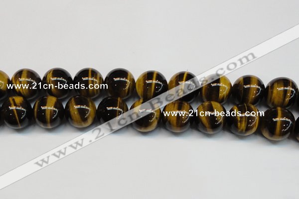 CTE1247 15.5 inches 16mm round AA grade yellow tiger eye beads