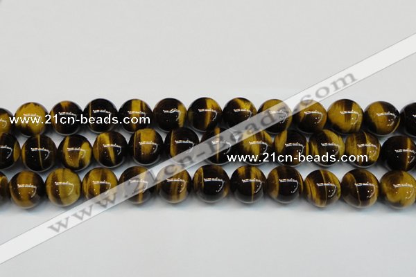 CTE1252 15.5 inches 10mm round AAA grade yellow tiger eye beads