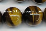 CTE1254 15.5 inches 14mm round AAA grade yellow tiger eye beads