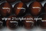 CTE1263 15.5 inches 12mm round AB grade red tiger eye beads