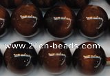 CTE1271 15.5 inches 12mm round AB+ grade red tiger eye beads