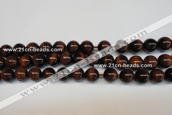 CTE1271 15.5 inches 12mm round AB+ grade red tiger eye beads