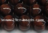 CTE1279 15.5 inches 12mm round A grade red tiger eye beads