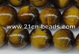 CTE1311 15.5 inches 8mm round B grade yellow tiger eye beads