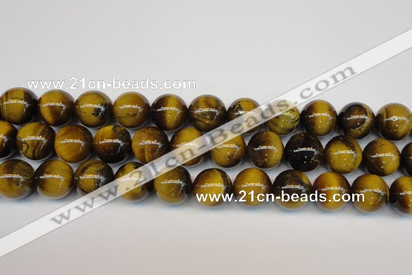 CTE1315 15.5 inches 16mm round B grade yellow tiger eye beads