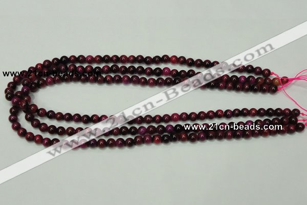 CTE135 15.5 inches 6mm round dyed tiger eye gemstone beads