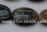 CTE1365 15.5 inches 18*25mm oval yellow & blue tiger eye beads