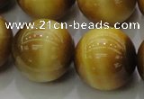 CTE1408 15.5 inches 20mm round golden tiger eye beads wholesale