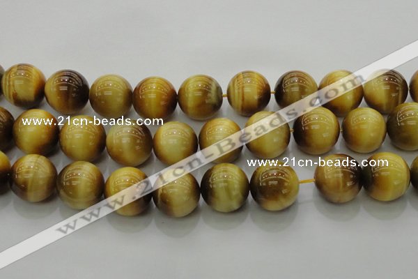 CTE1408 15.5 inches 20mm round golden tiger eye beads wholesale