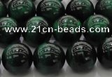 CTE1424 15.5 inches 12mm round green tiger eye beads wholesale