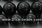 CTE1434 15.5 inches 12mm round green tiger eye beads wholesale