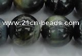 CTE1458 15.5 inches 20mm round golden & blue tiger eye beads