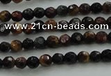 CTE1470 15.5 inches 4mm faceted round mixed tiger eye beads