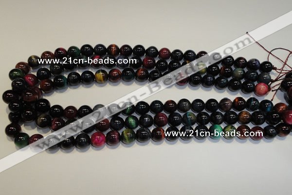 CTE148 15.5 inches 10mm round colorful tiger eye beads wholesale