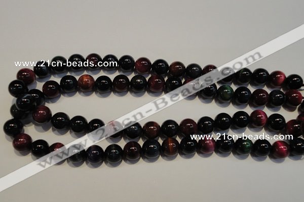 CTE149 15.5 inches 12mm round colorful tiger eye beads wholesale