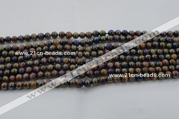 CTE1500 15.5 inches 4mm round AB-color yellow tiger eye beads