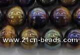 CTE1503 15.5 inches 10mm round AB-color yellow tiger eye beads