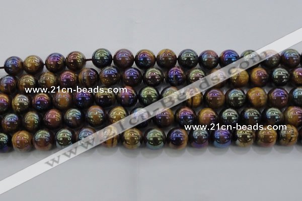 CTE1503 15.5 inches 10mm round AB-color yellow tiger eye beads