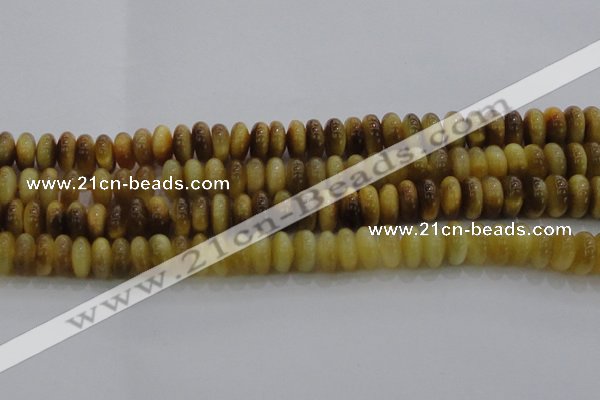 CTE1512 15.5 inches 6*10mm rondelle golden tiger eye beads