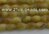 CTE1513 15.5 inches 4*6mm rice golden tiger eye beads wholesale