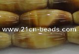 CTE1523 15.5 inches 10*30mm rice golden tiger eye beads wholesale