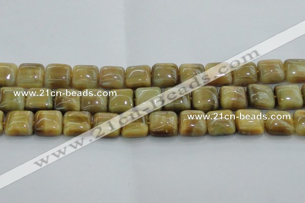 CTE1529 15.5 inches 16*16mm square golden tiger eye beads wholesale